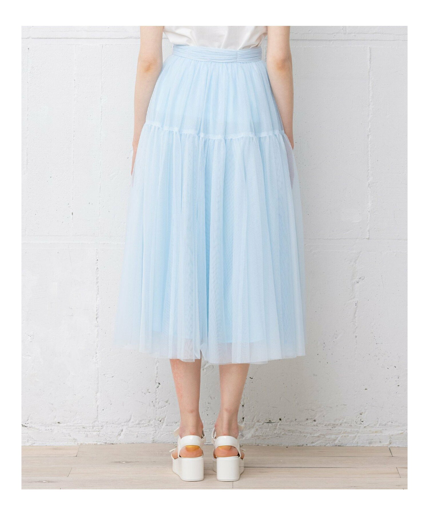 【WEB限定】【TOCCA lAVENDER】Fruit Color Tulle Skirt スカート